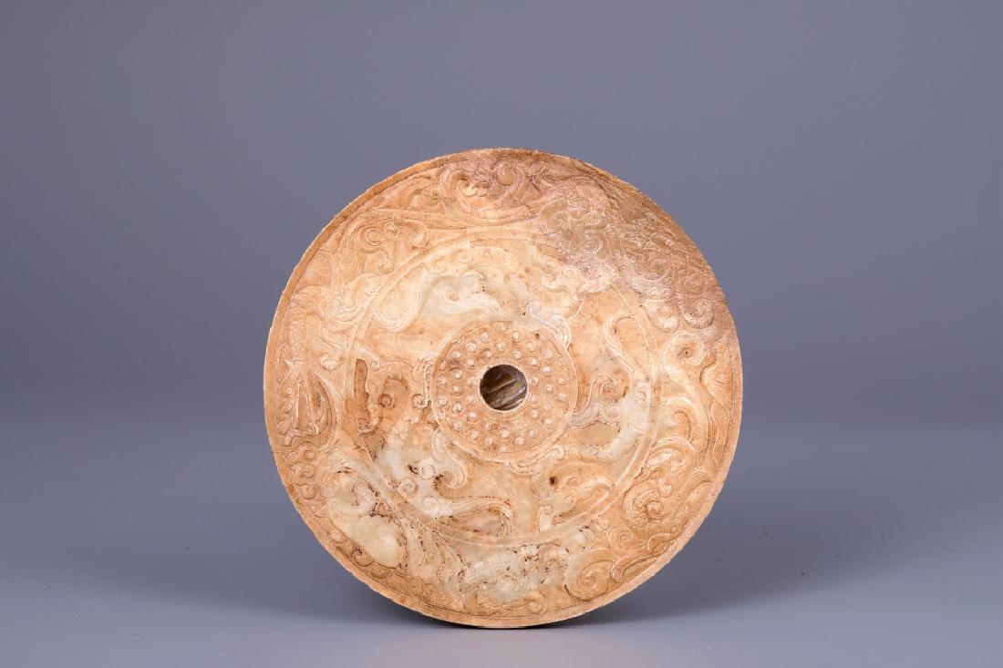 DRAGON GRAIN JADE MADE DECORATION (1 of 5)