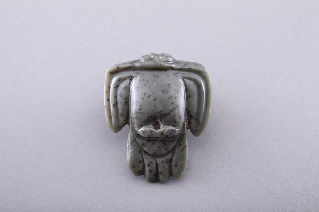 HETIAN JADE CARVED EAGLE PATTERN PENDANT (1 of 5)