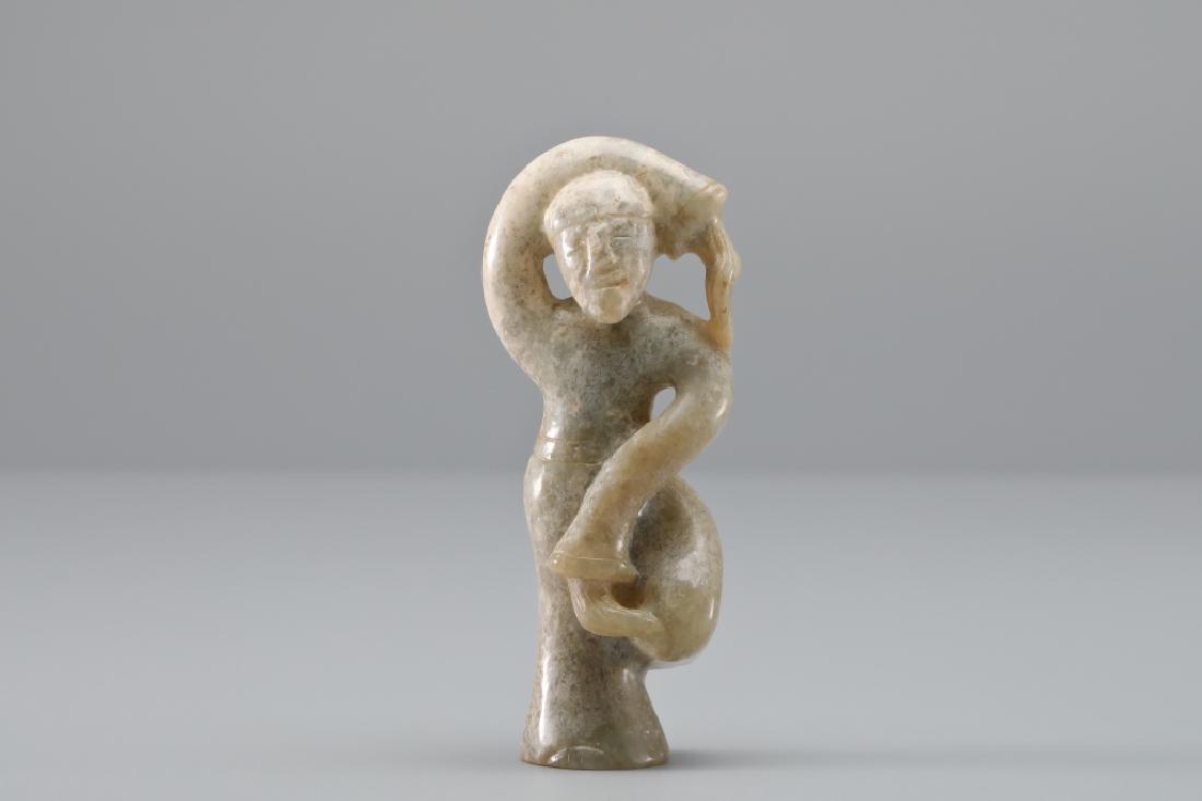 JADE CARVED CHARACTER FIGURE (1 of 5)
