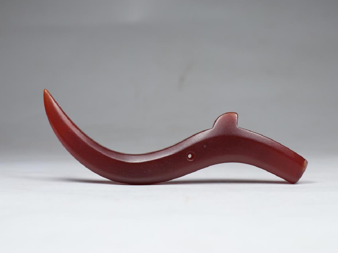 A Warring States period agate jade dragon statue (1 of 5)