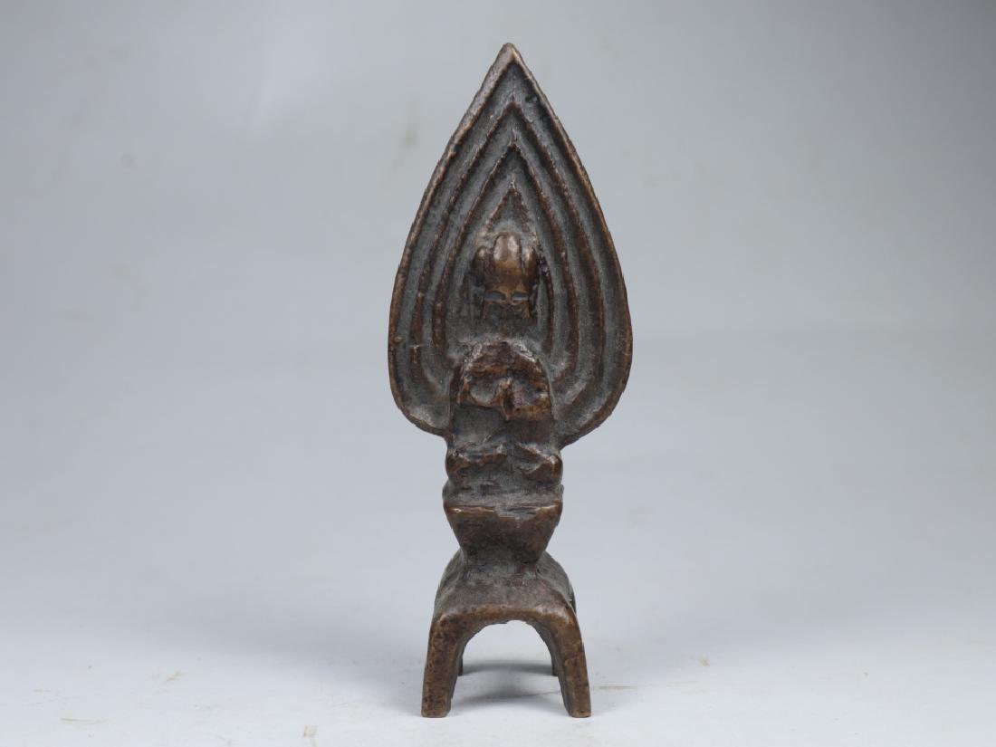 A Tibetan copper Buddha statue (1 of 6)