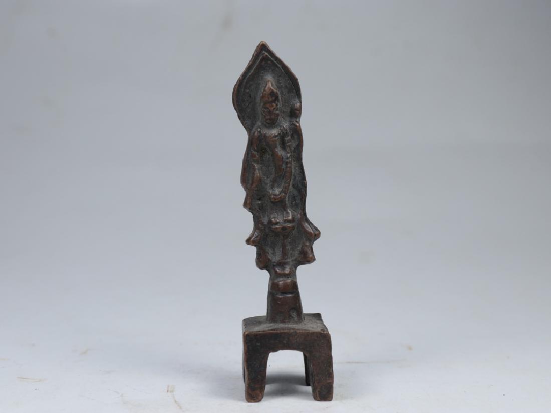 A Tibetan copper Buddha statue (1 of 7)