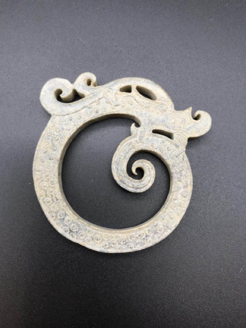 dragon shaped round pendant (1 of 3)