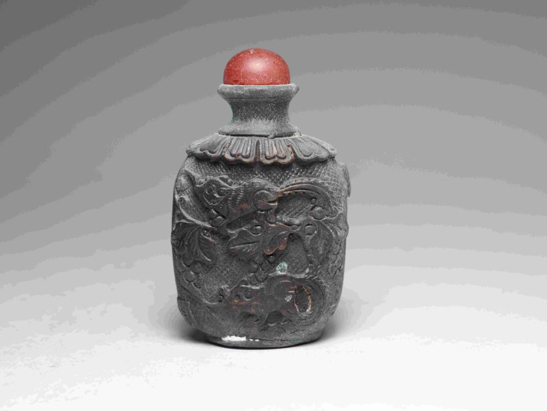 OLD COPPER SNUFF BOTTLE (1 of 8)