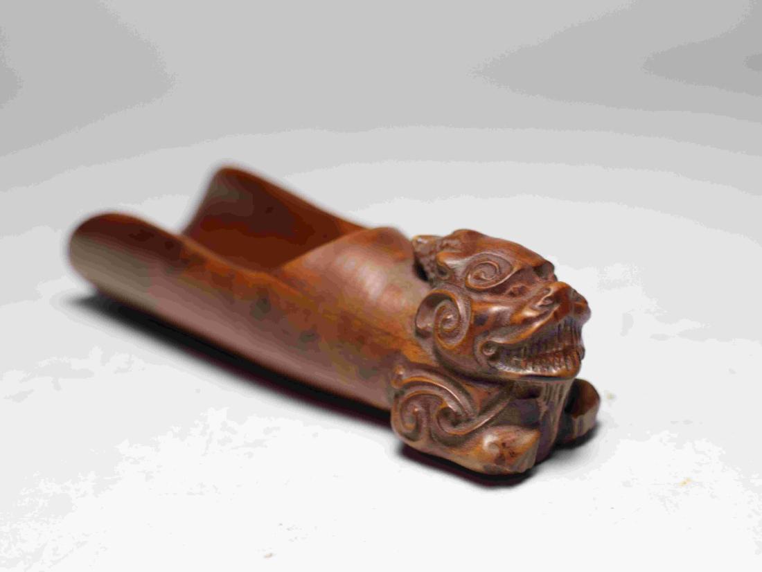 BOXWOOD SINGLE DRAGON ORNAMENTS (1 of 6)