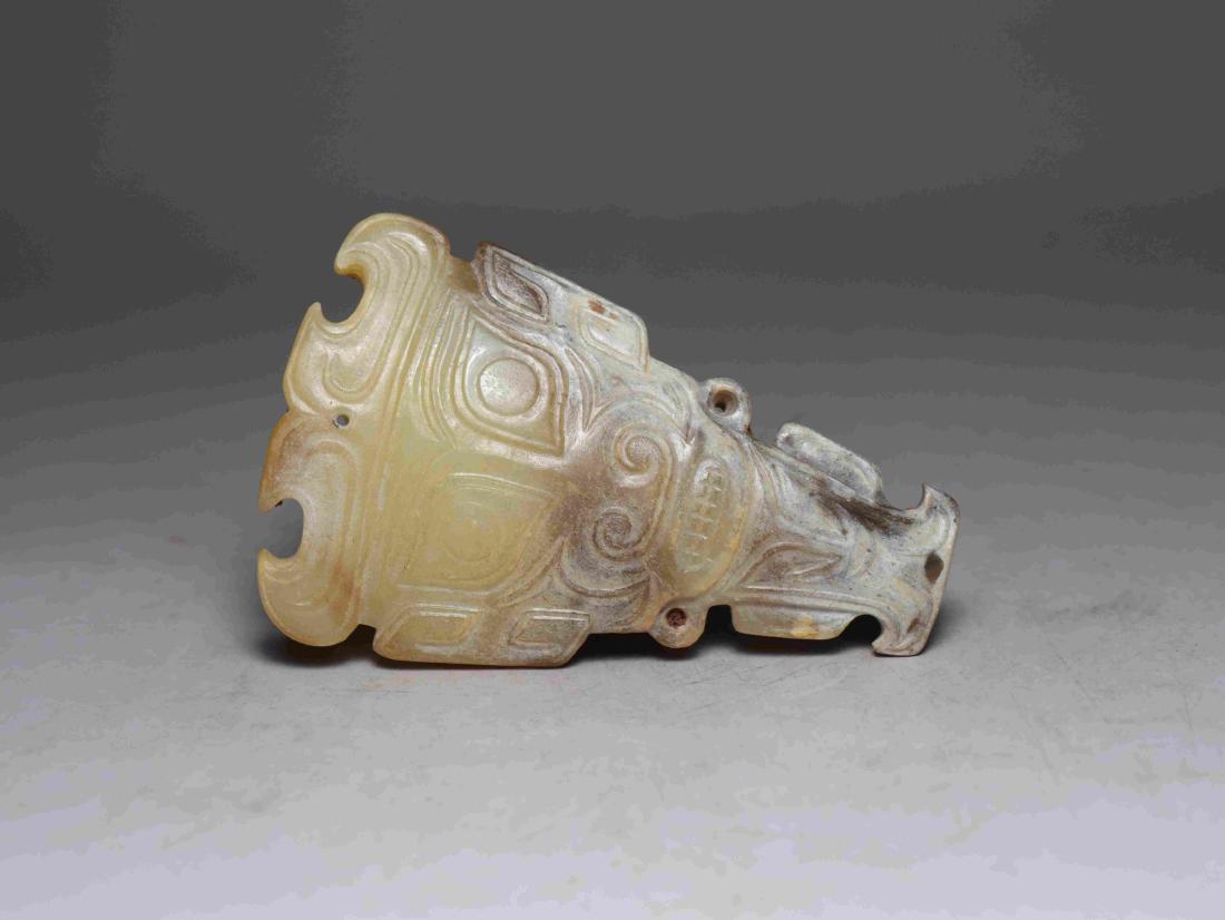 HETIAN JADE MASK FOR EXORCISE EVIL SPIRITS (1 of 8)