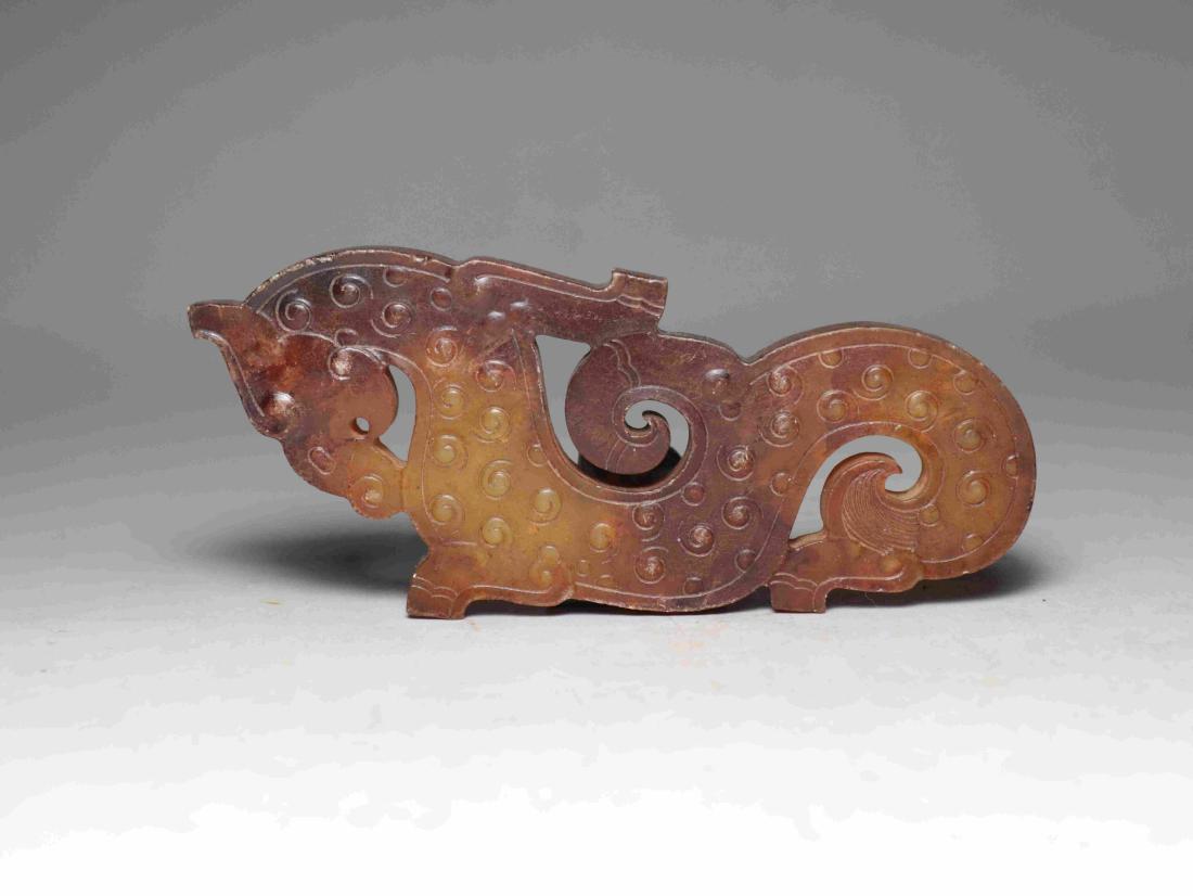 ZHANHAN HETIAN JADE IN DRAGON SHAPE (1 of 7)