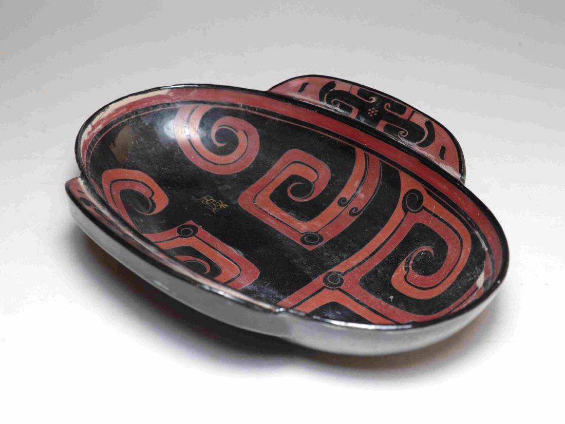 DOUBLE EARRING CHINESE LACQUER ART (1 of 7)