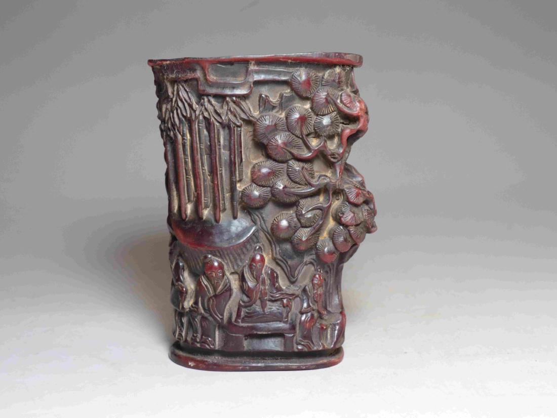 IMMORTAL MAN ENGRAVED BRUSH POT (1 of 10)