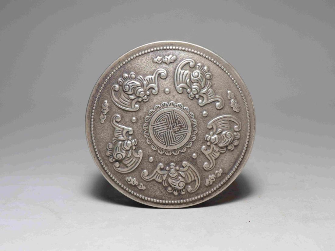 FUSHOU SILVER BOX: FUSHOU SILVER BOX size:80*32 weight:68.9g