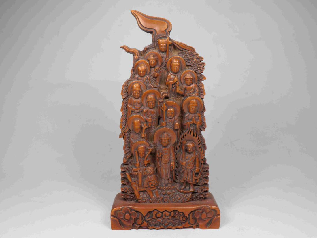 ANCIENT BOXWOOD BUDDHA PATTERN BRAND (1 of 6)