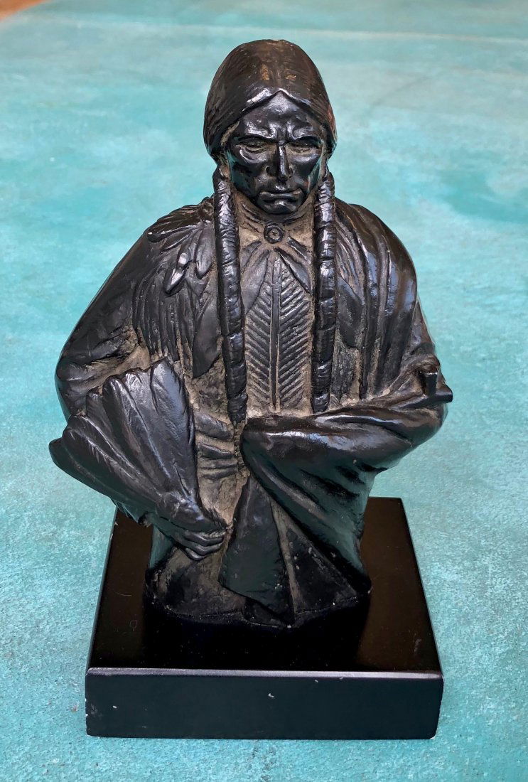 JOSEPH BOULTON (18961981) Native American Chief Bronze