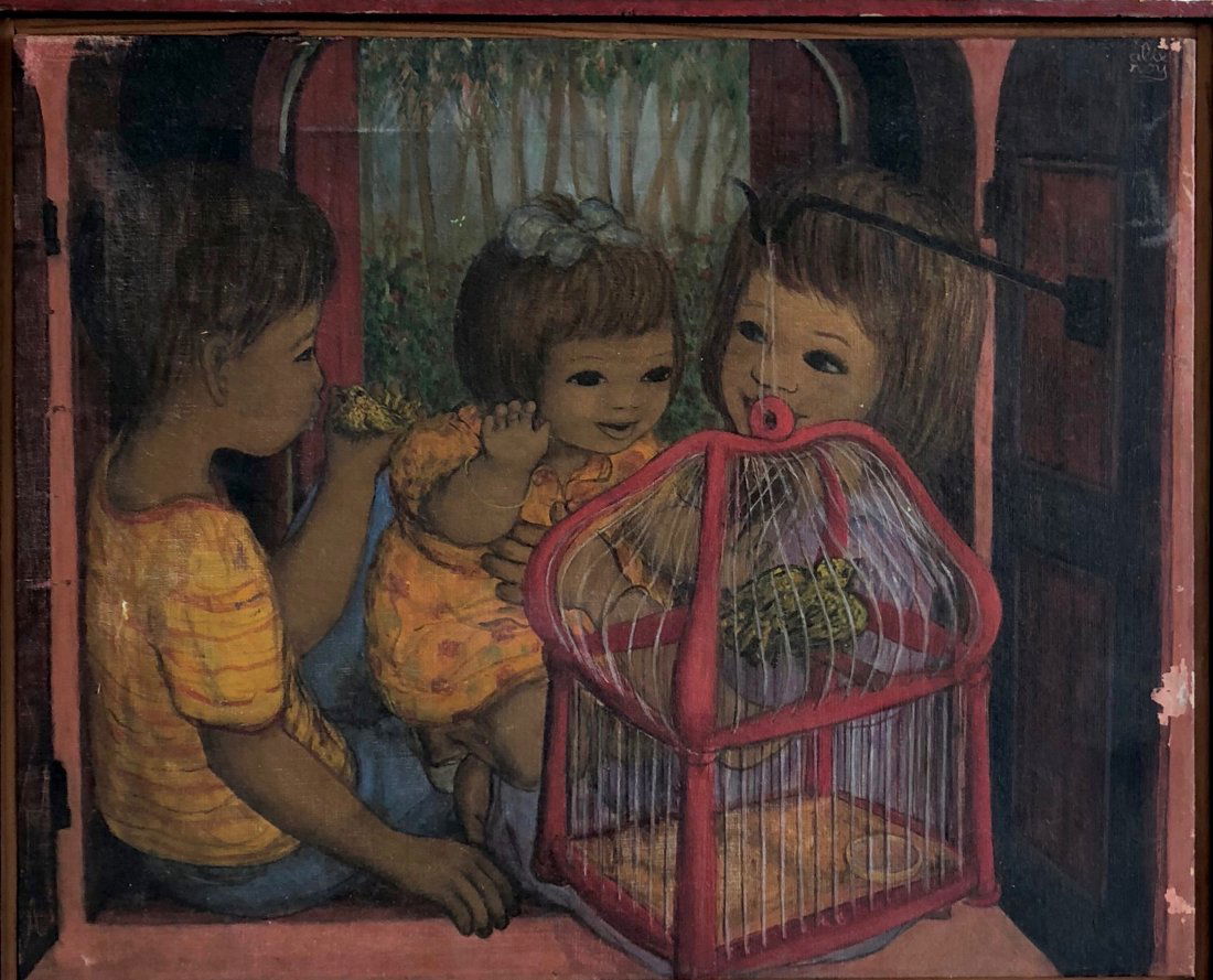 ALIX ROY (Haiti, 20th C) Oil Painting (1 of 8)