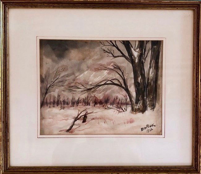 DAVID BURLIUK (Russia, 1882-1967) Landscape 1930 (1 of 5)