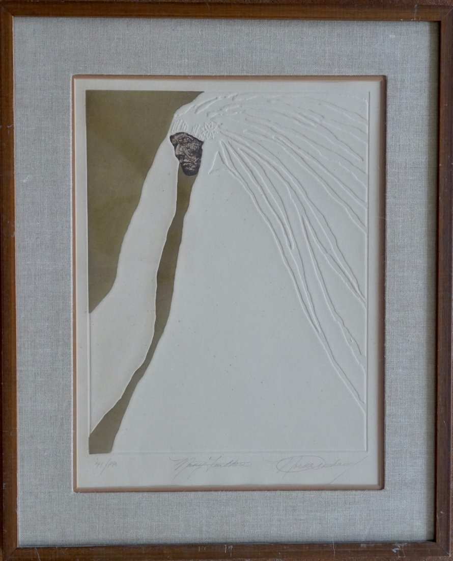 NORMA ANDRAUD (Phoenix, AZ , b.1941) "Many Feathers" (1 of 4)