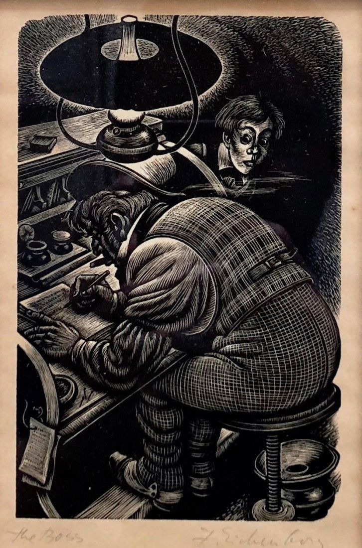 FRITZ EICHENBERG (Germany, 1901-1990) "The Boss"  1944 (1 of 4)