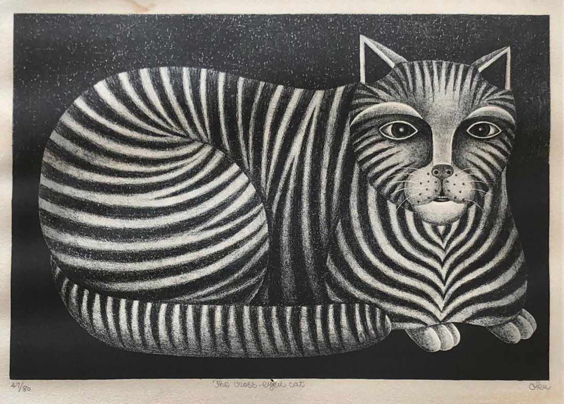 SHIGEO OKUMURA (Japan, 1937-1993) "The Cross-Eyed Cat" (1 of 5)