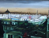 JOHN HULTBERG (1922-2005) Cathedral City 1961