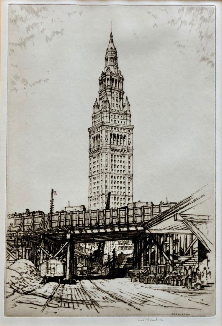 LOUIS ROSENBERG (1890-1983) Cleveland Terminal Etching (1 of 4)