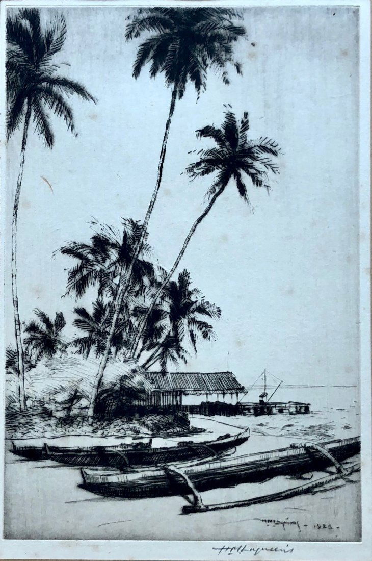 HUC-MAZELET LUQUIENS (1881-1961) Ho'okena Hawaii 1926 (1 of 4)