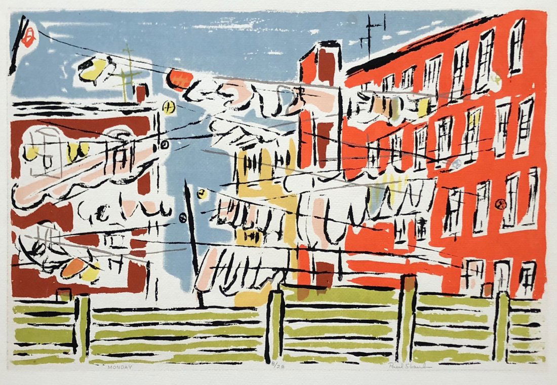 PAUL SHAUB (b. 1923) 'Monday' Silkscreen (1 of 5)