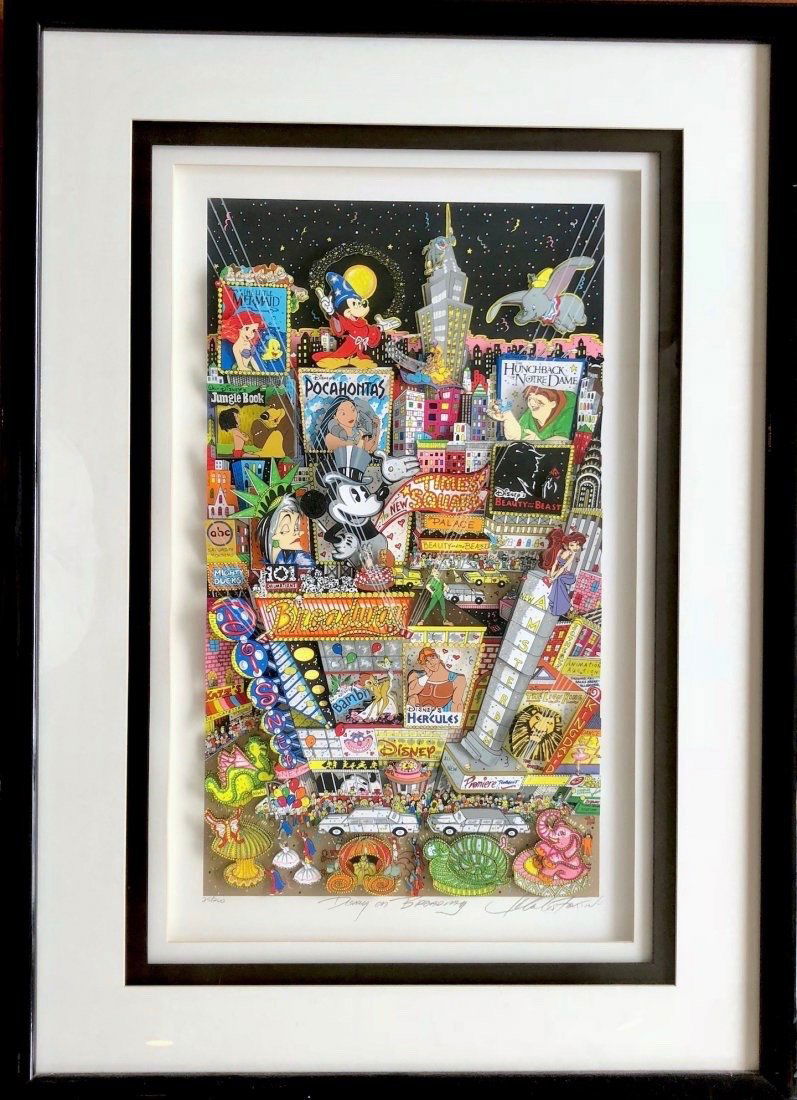 CHARLES FAZZINO Disney On Broadway 3D Print (1 of 8)