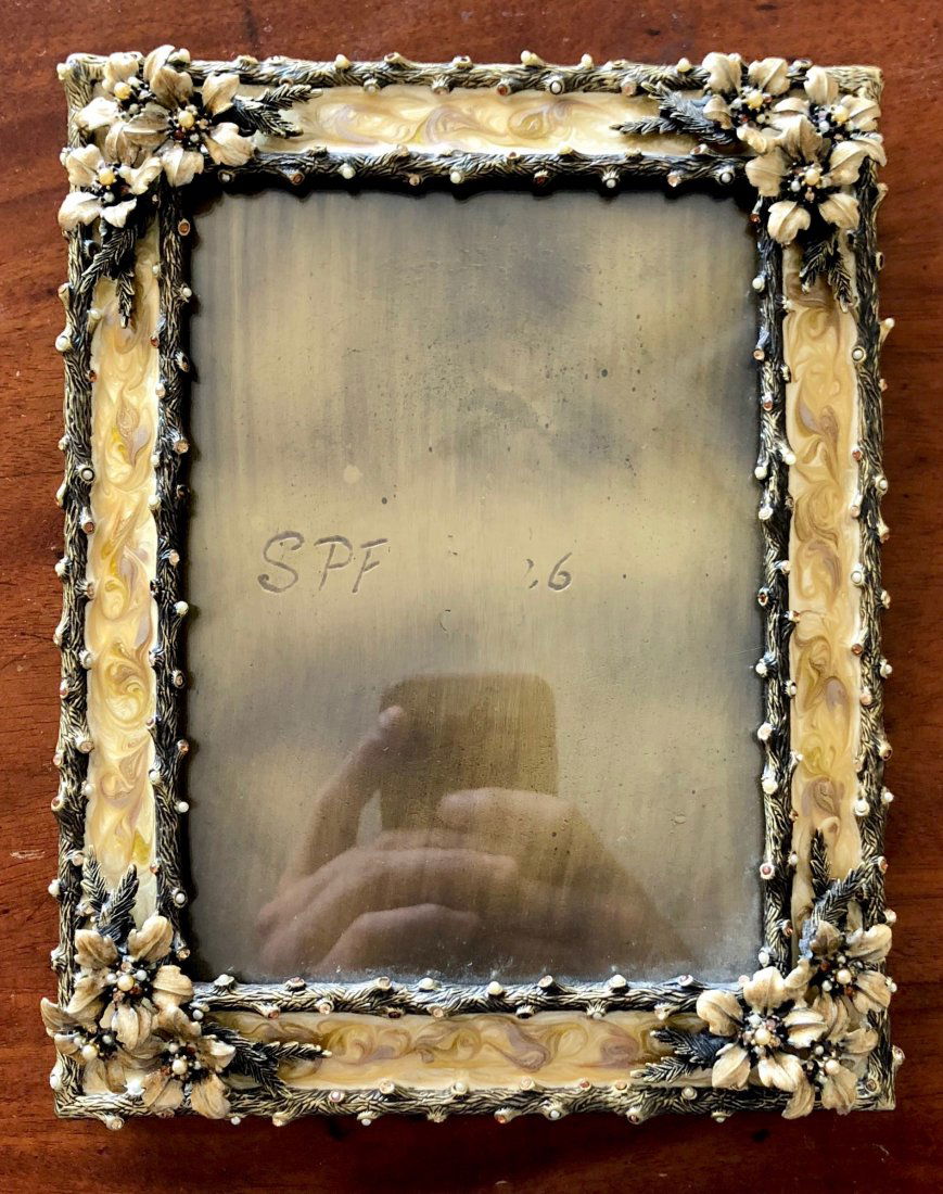 JAY STRONGWATER Enameled Picture Frame w/ Box (1 of 5)