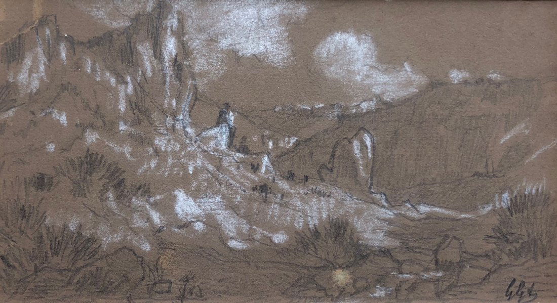 Illegibly Signed French Impressionist 19th C Landscape (1 of 6)