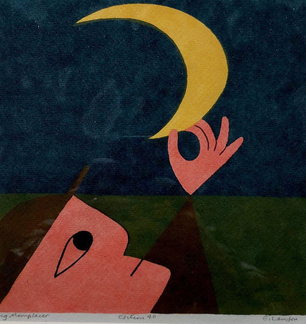 EDWARD LANDON (NY, 1911-1984) "Big Moonplacer" (1 of 6)