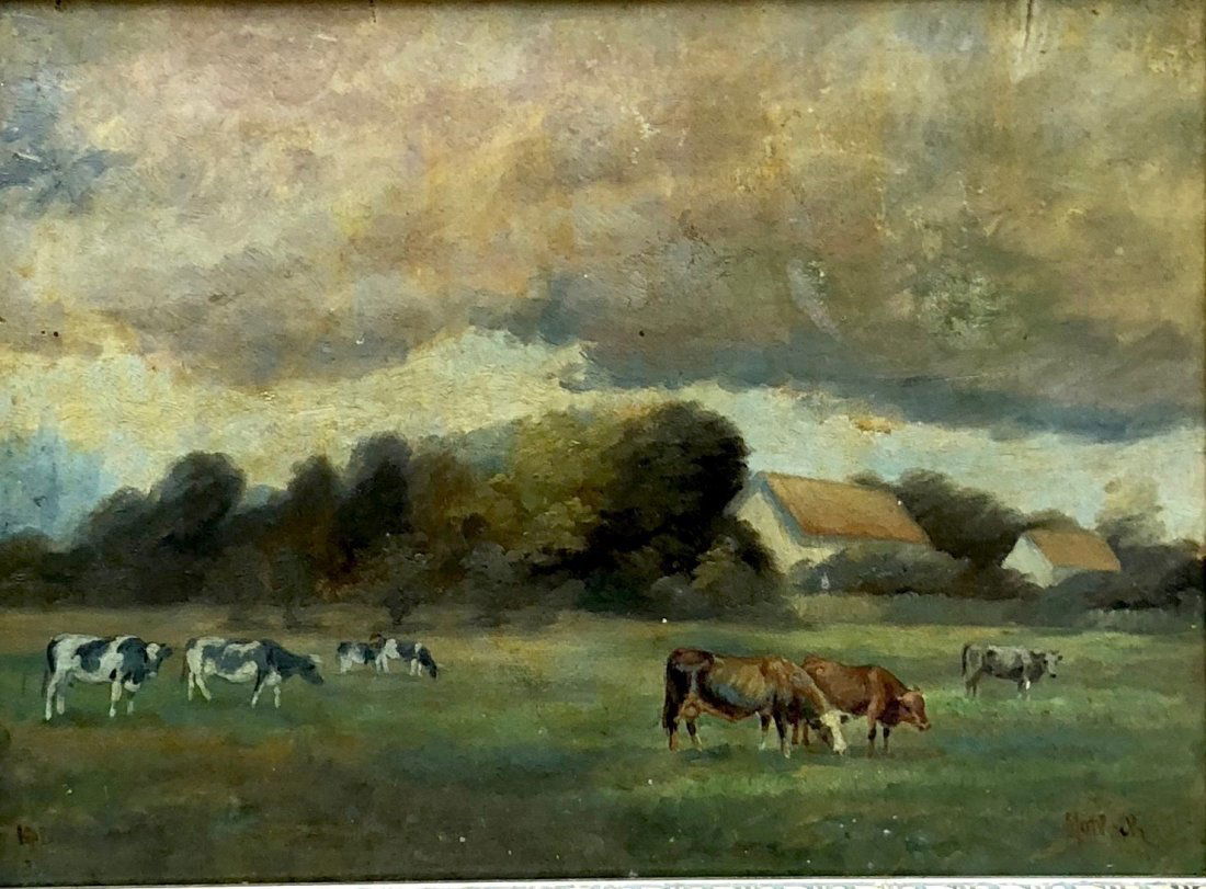 German Impressionist Landscape Signed Matlock (1 of 8)