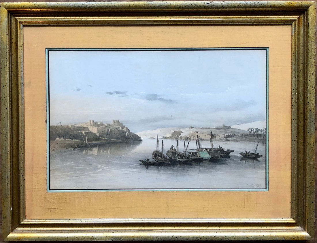 DAVID ROBERTS (UK, 1796-1864) Nile, Egypt (1 of 6)
