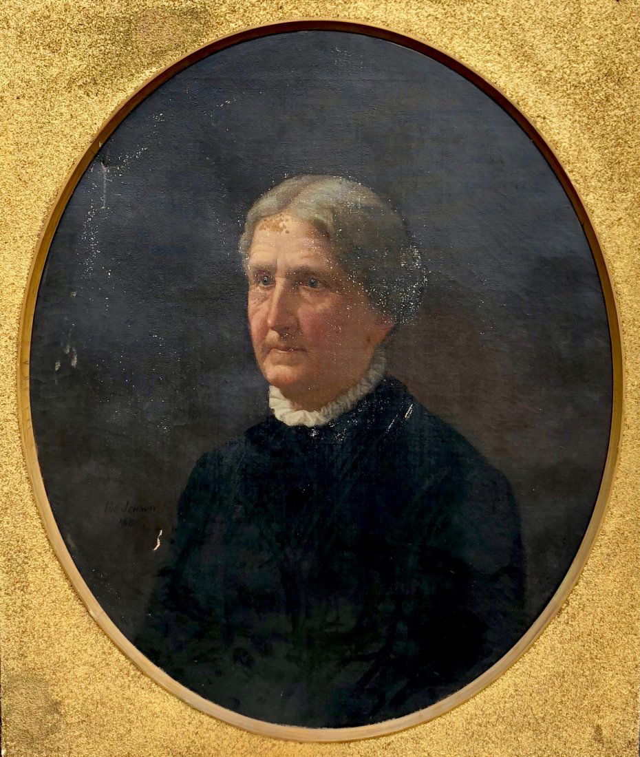 SIGNED 19th Century American Portrait Of A Woman 1885 (1 of 7)