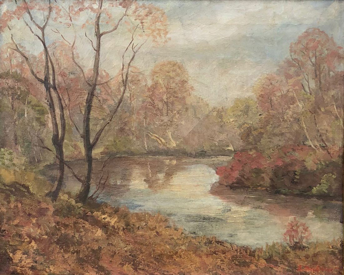 Impressionist Landscape Signed D. MACGREGOR (1 of 4)