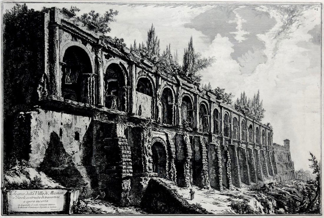 GIOVANNI PIRANESI - Avanzi della Villa di Mecenate (1 of 4)