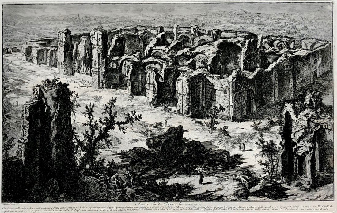 GIOVANNI PIRANESI - Rovine delle Terme Antoniniane (1 of 5)