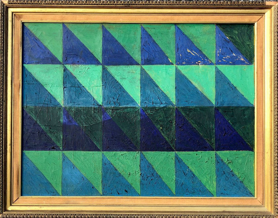 Early American Modernist Geometric Abstract 1940's (1 of 4)