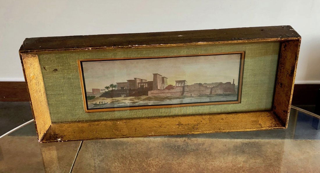 Antique Hand Colored Engraving Of An Ancient City (1 of 5)