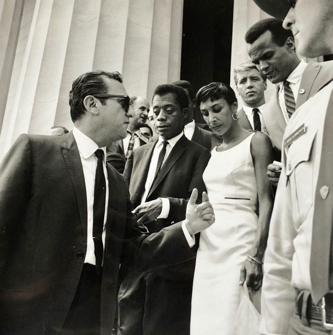 James Baldwin, Julie & Harry Belafonte, March On Wash. (1 of 4)