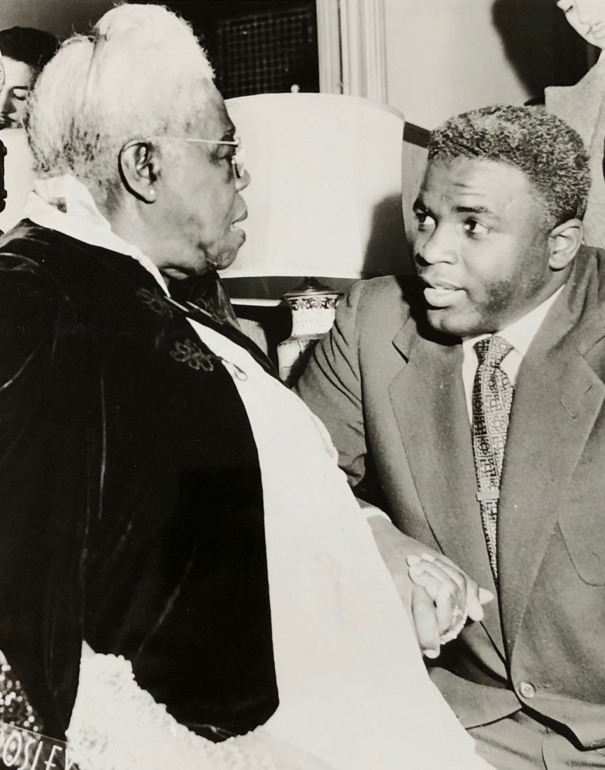 Mary McLeod Bethune & Jackie Robinson 1955 (1 of 3)
