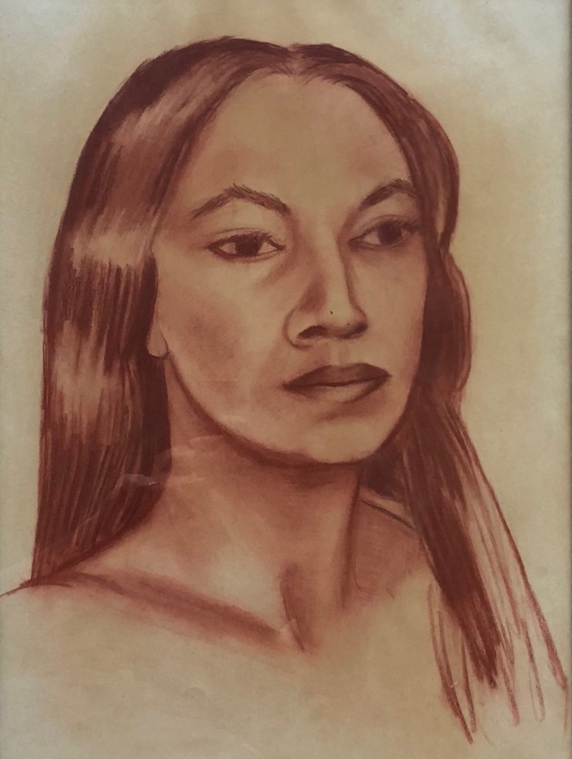 Mid-Century Mexican Modernist Portrait (1 of 3)