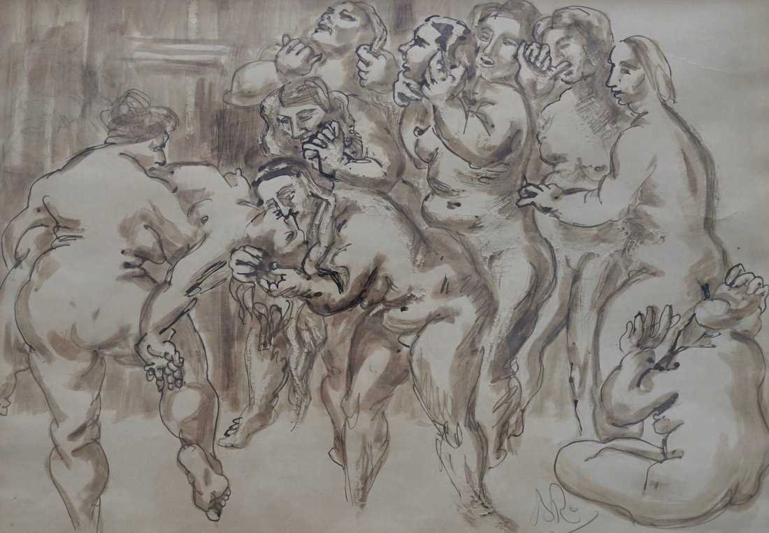 BERNARD REDER (NY 1897-1963) Female Eroticism (1 of 4)