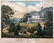 CURRIER & IVES, Life In The Country: Evening 1862