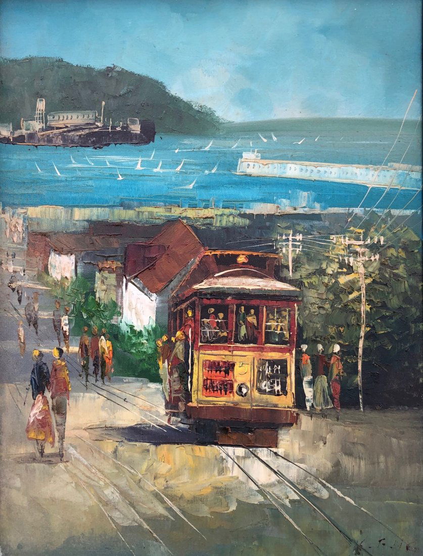 Signed Mid-Century Impressionist San Francisco Scene (1 of 4)