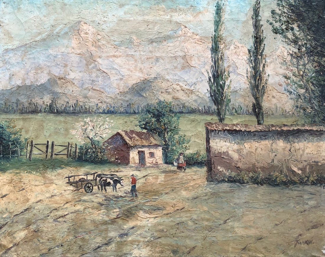 Illegibly Signed Impressionist Russian Landscape (1 of 4)