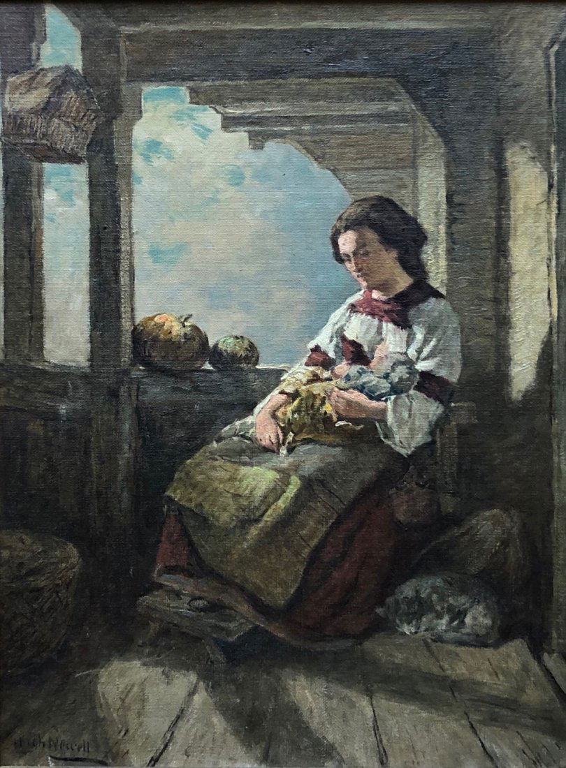 HUGH NEWELL (1830-1915, Ireland) Mother & Baby (1 of 6)