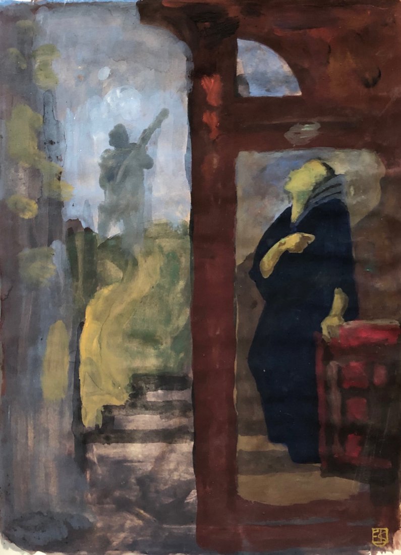 ERWIN STOLZ (1896-1987, Austria) Night Song (1 of 4)