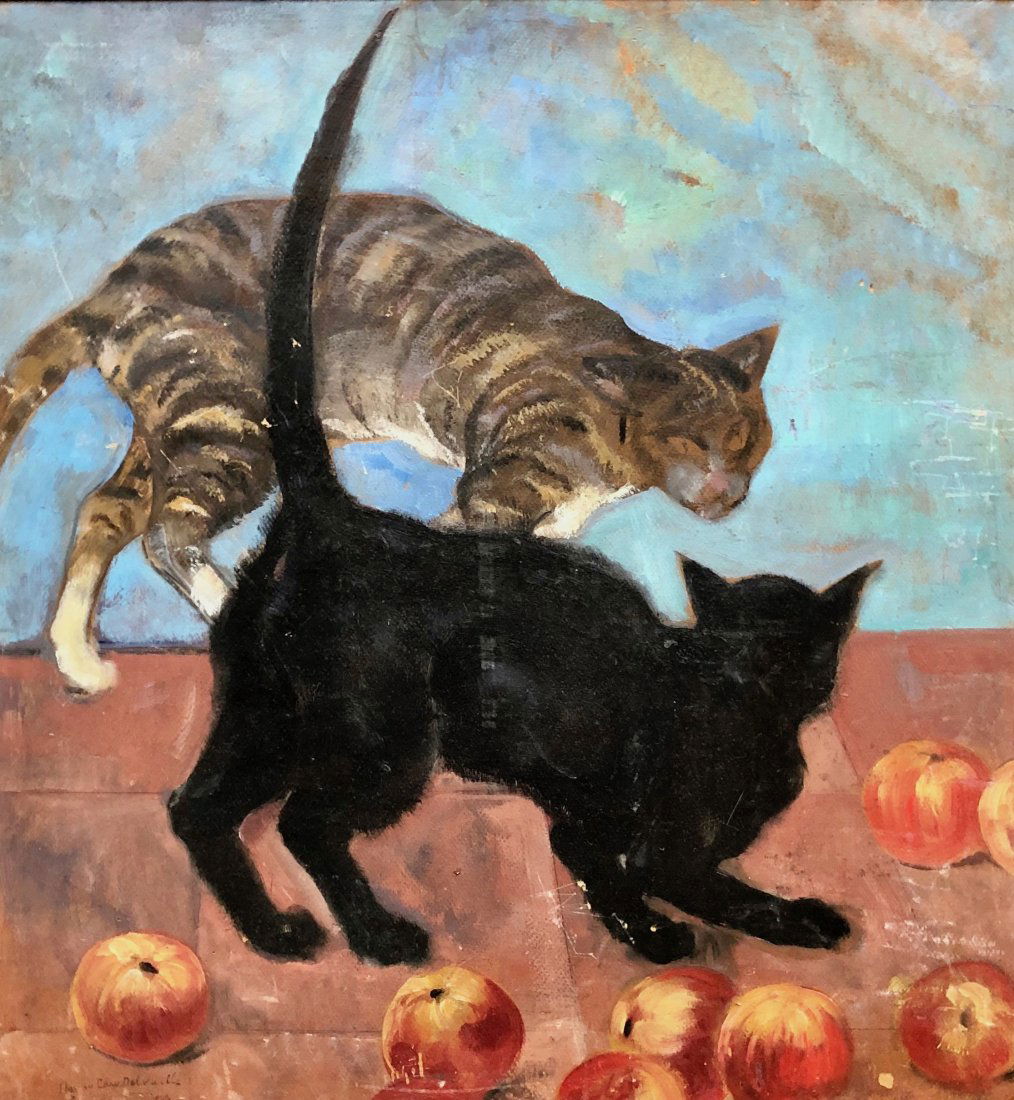 HENRY CARO-DELVAILLE (1860-1943, France) Cats (1 of 7)