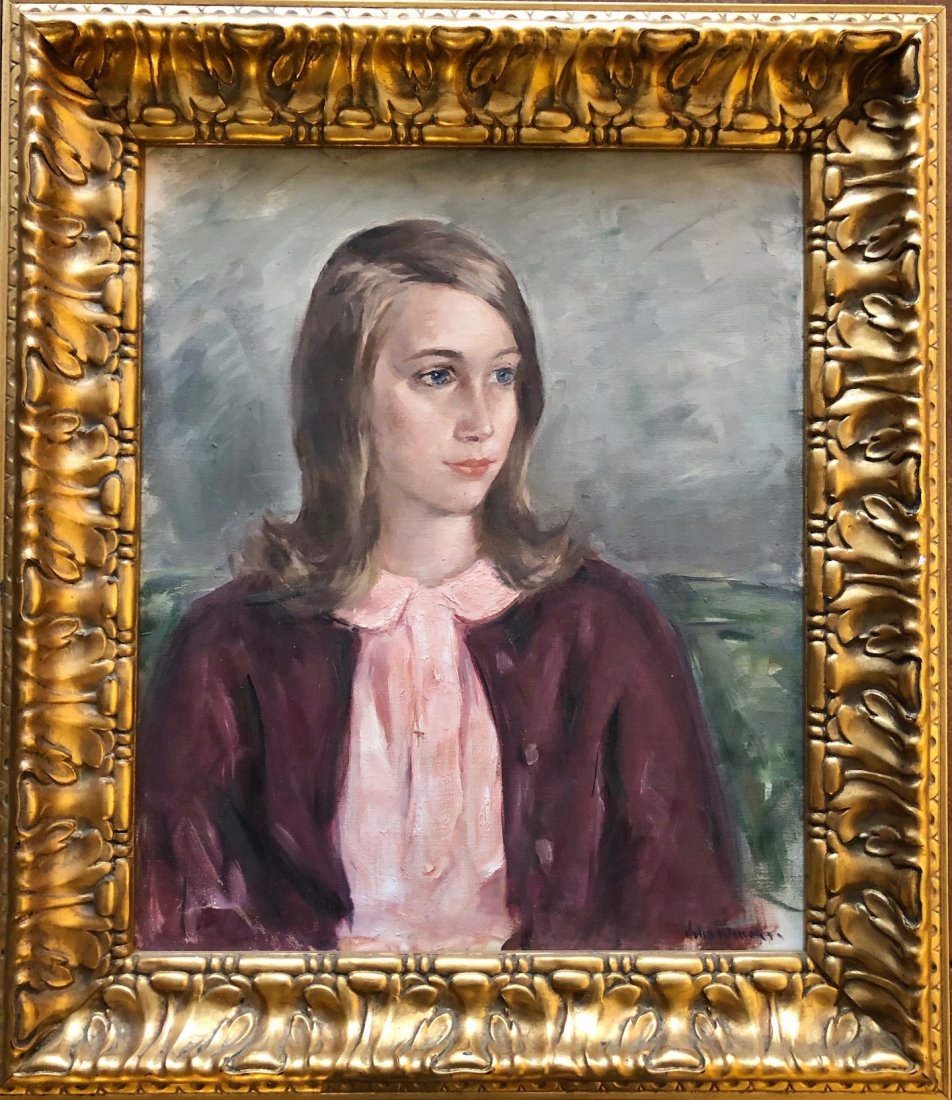 JOHN FOLINSBEE (1892-1972, Pennsylvania) Girl Portrait (1 of 5)