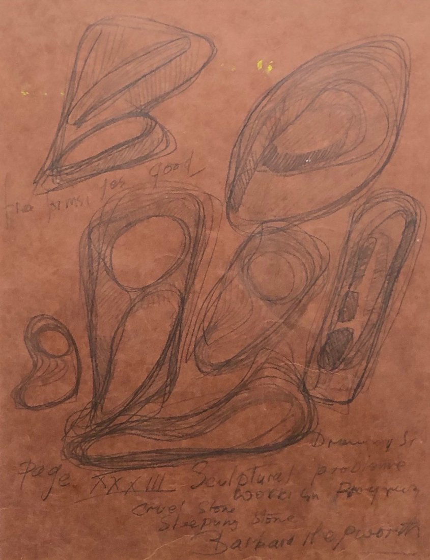 BARBARA HEPWORTH (1903-1975, UK) Modernist Abstract (1 of 3)