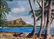 VIOLA SALLER (20th c, American) Diamond Head Hawaii